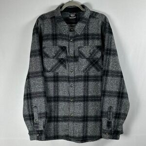 Colorado Clothing Flannel Shirt Mens XXL Gray Black Plaid Heavyweight Outdoorsy